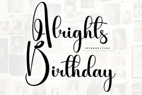 Alrights Birthday: The Artisan Font for Your Brand Story