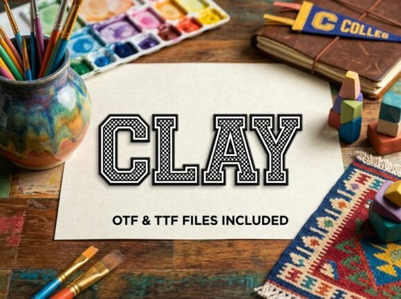Clay: A Bold Display Font for Striking Visuals