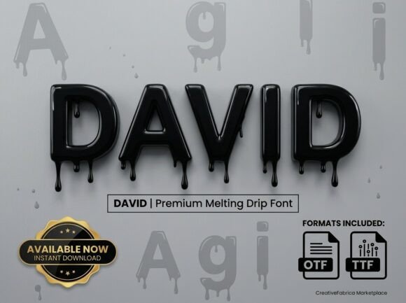 David: The Font That Melts Off the Screen with Street-Luxe Energy