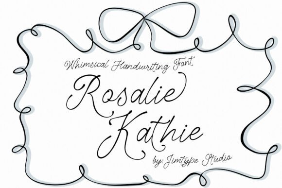Discover the Rosalie Kathie Font: A Whimsical Hand-Lettering Script