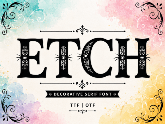 Etch: A Display Typeface That Commands Attention