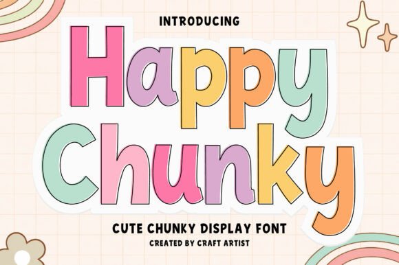 Happy Chunky: A Playful Font for Designs That Pop