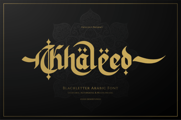Khaleed: Where Gothic Strength Meets Arabic Grace