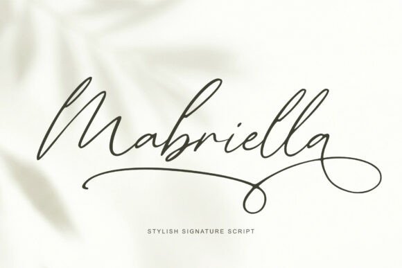 Mabriella: The Signature Font for Modern Branding
