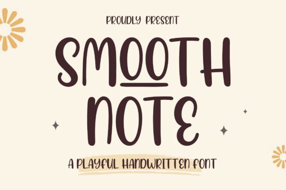 Smooth Note: The Playful Handwritten Font for Modern Designs