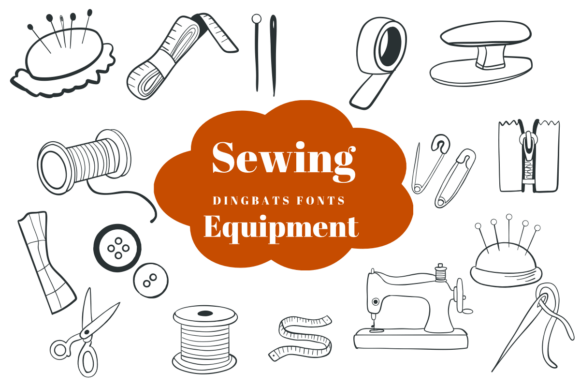 The Sewing Equipment Font: Handmade Charm for Modern Designs