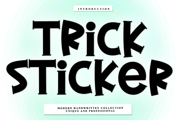Trick Sticker: The Calligraphic Script with a Modern Pulse