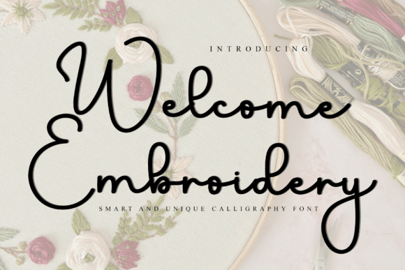 Welcome Embroidery: A Font with a Handcrafted Soul