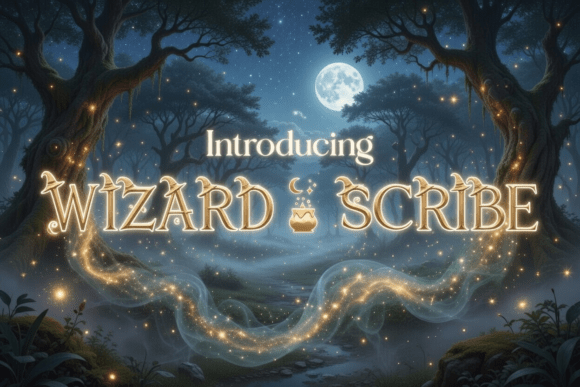 Wizard Scribe: A Magical Font for Enchanting Designs